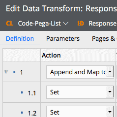 Constructing a Response Mapping in Pega